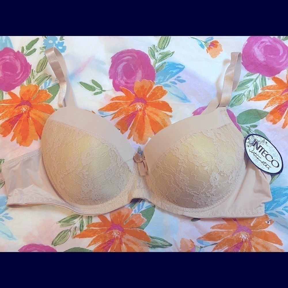 🌹Inteco  Intimates Underwire Push Up Lace Bra 42C